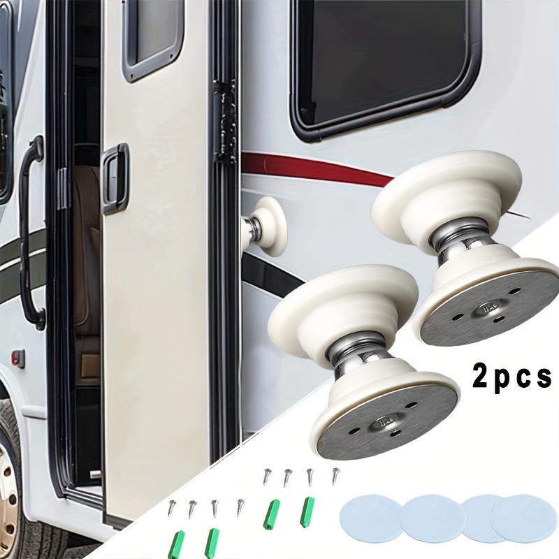 

2-pack Silicone Magnetic Door Holders For Rv, Trailer, Camper - Uncharged Baggage Door For & Quiet Motor Home, Cargo Trailer Door