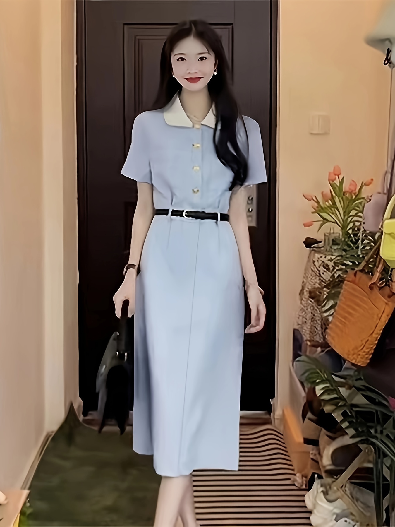 classic elegant style dress women summer long dress women's - Temu