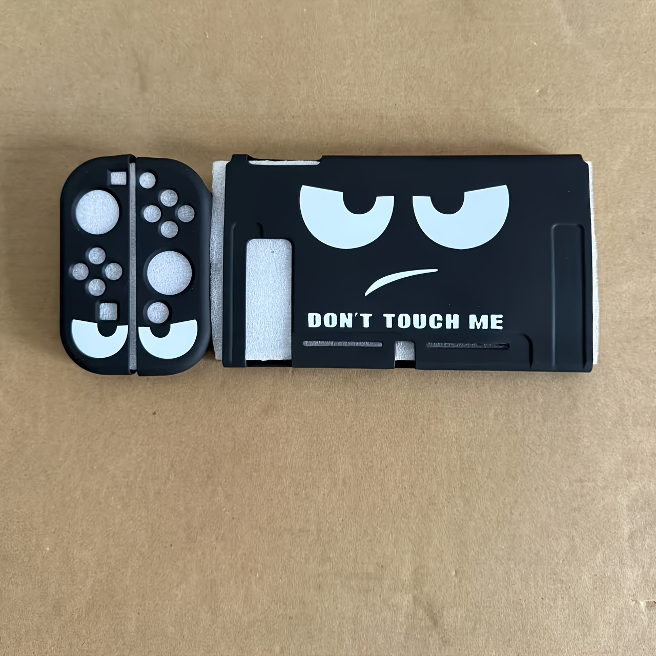 TEMU 1pc Cute Cartoon Face For Switch Protective Case - Lightweight Durable Thermoplastic Polyurethane (tpu) Cover With Full-body Protection,