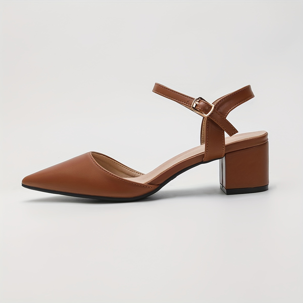 women's fashion slingback pumps low block heel pointed toe Temu