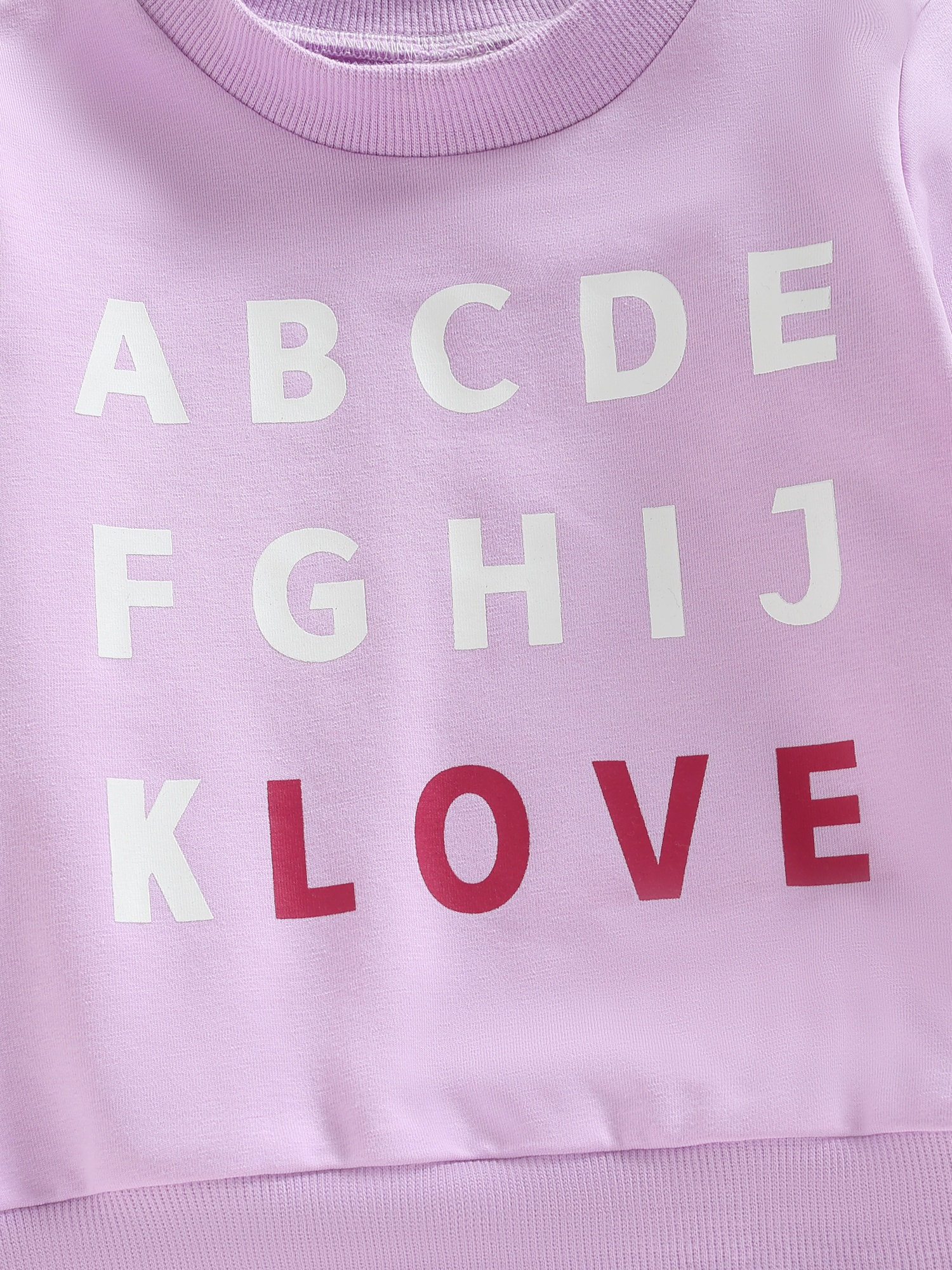 Toddler Valentine's Day Letter Sweatshirt Long Sleeve Pullover