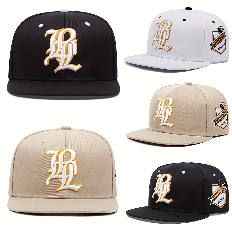 

Adjustable Hip Hop Baseball Cap With Embroidered Lettering - Lightweight, Snapback Closure, Unisex Embroidered Baseball Cap