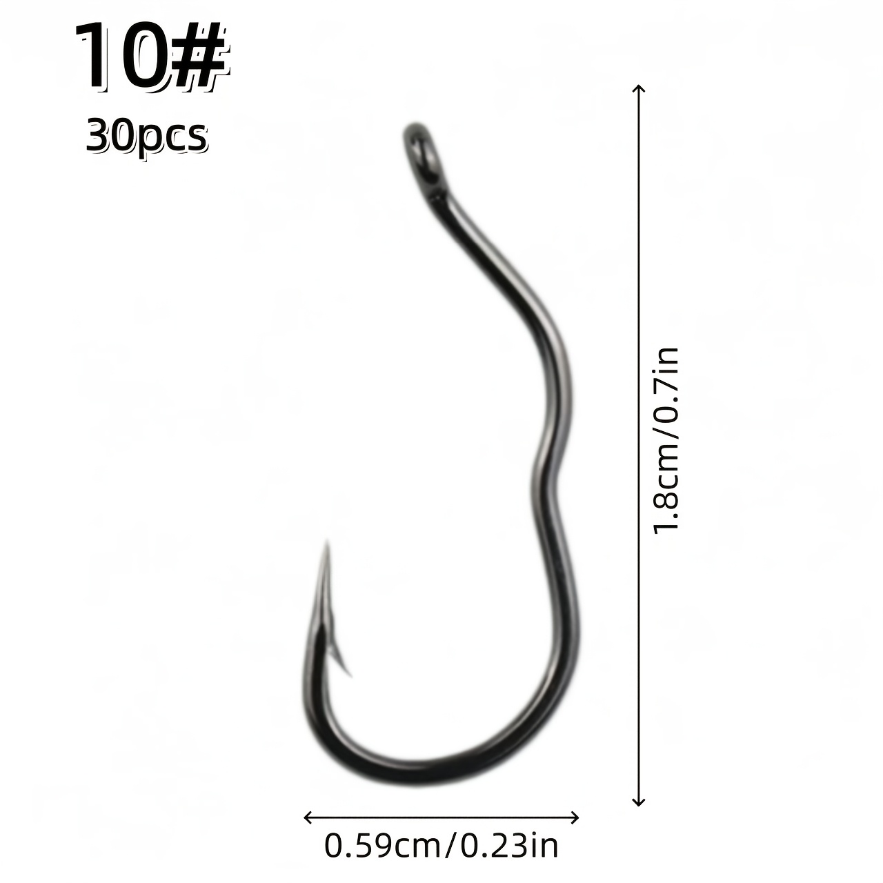 TEMU 30pcs Of Automatic Flip Fishing Hooks With Holes, Made Of Carbon Steel, Featuring Barbs To Prevent Fish From Escaping, Suitable For Outdoor