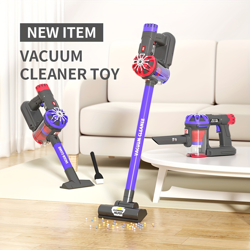 

Tuseang Kids' Play Vacuum Cleaner Set - Realistic Suction, Cordless, Adjustable Height For Ages 3-6, Perfect For Role-play & Housekeeping Fun