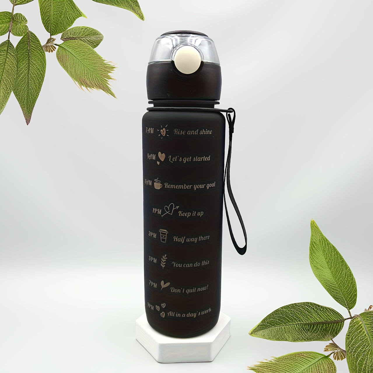 1pc Grande Capacité 67.63oz/23.67oz/10.14oz Bouteille d'Eau PC Étanche avec Couvercle à Paille, Portable Robuste pour Gym, Camping, École, Extérieur, Sports - Conteneur Étanche Durable pour Hydratation en Déplacement, Idéal pour s &