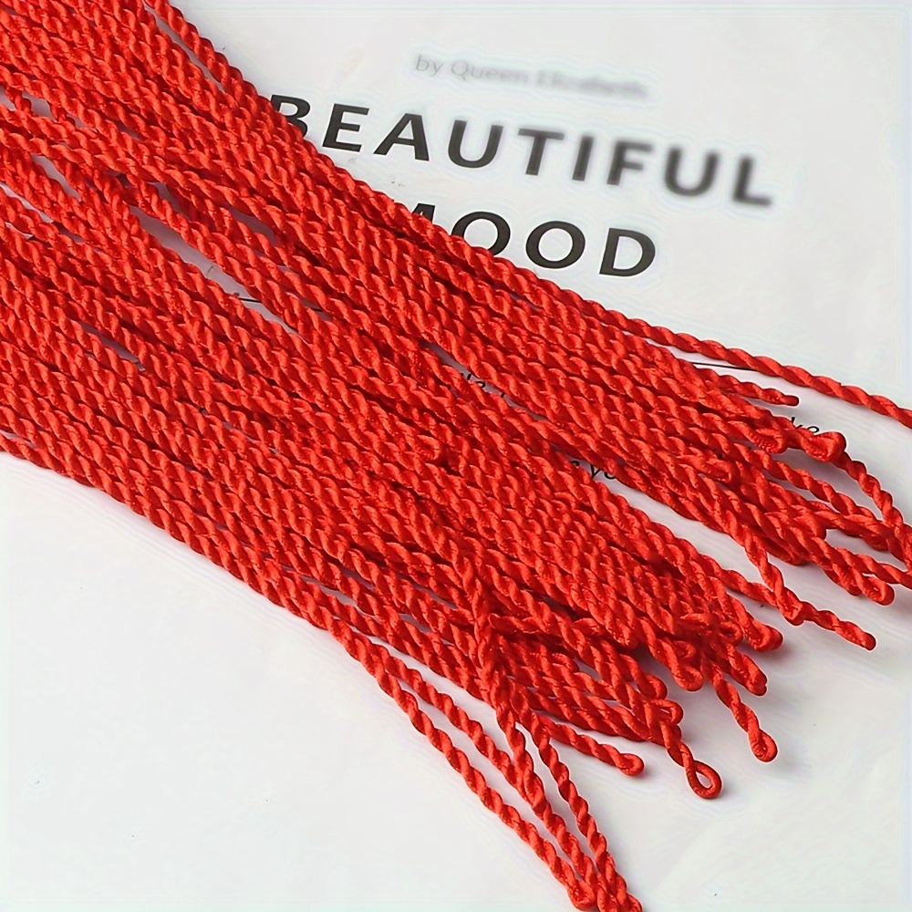 Red String Woven Bracelet Lucky Bead Bangle