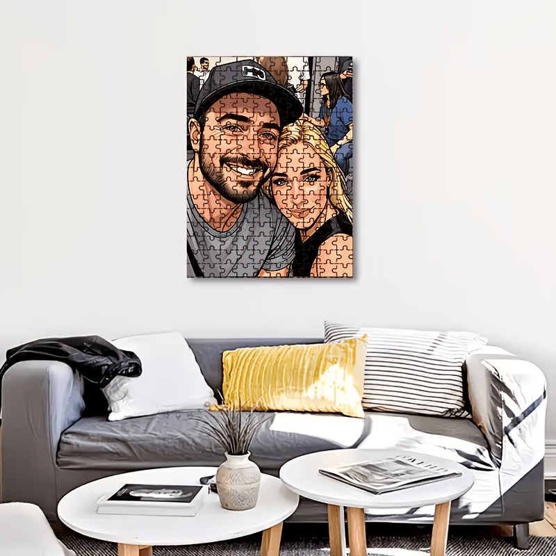 Personalized Cartoon Image Puzzle, Family Gift