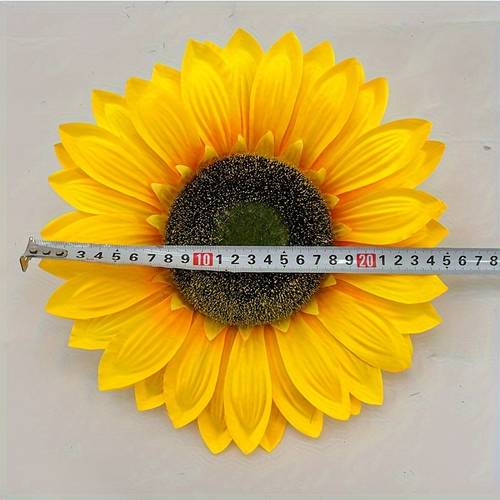 4pcs large artificial sunflower heads 10 diameter weddings engagements home decor