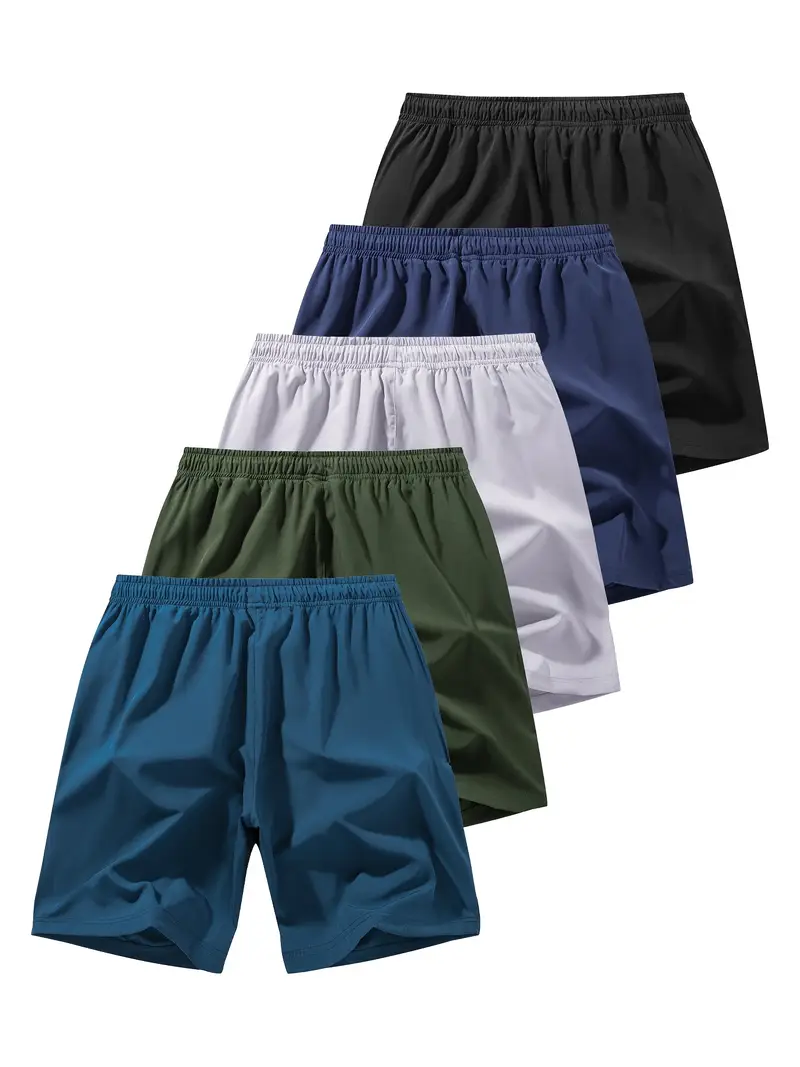 Pantaloncini Da Corsa Da Uomo Pantaloncini Da Fitness Neri A Doppio Strato Ad Asciugatura Rapida Da.jpg - Foto 7