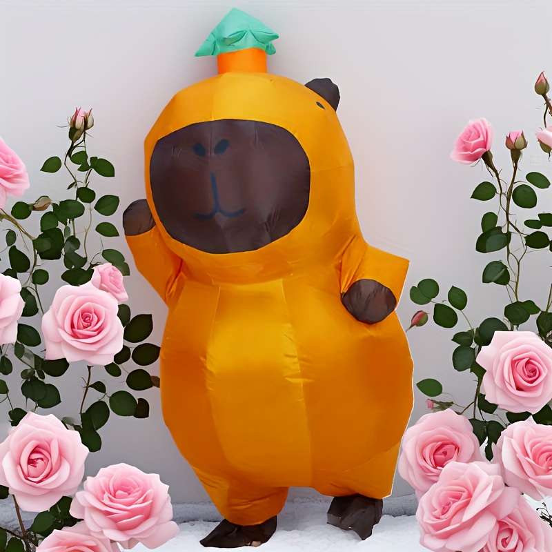 Opblaasbaar Capybara-kostuum voor volwassenen, opblaasbare
