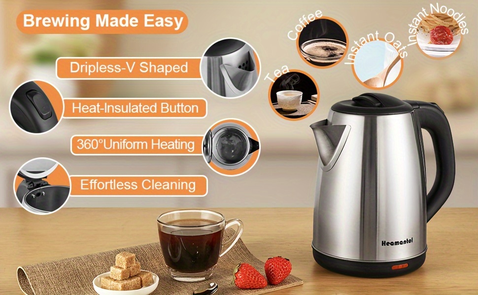 Hot Water Kettle Insulated Electric Tea Kettle KRUPS KRUPS COOL - Main Image