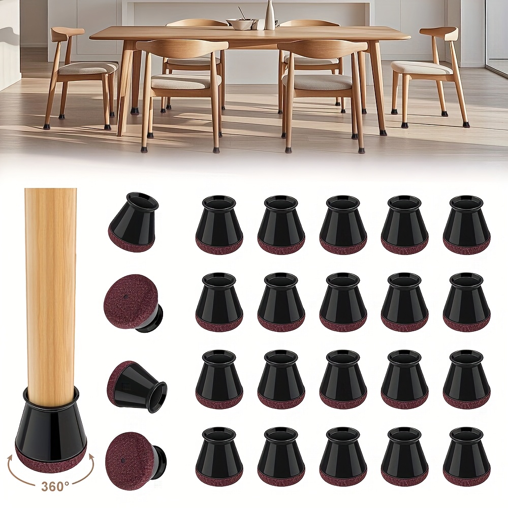 16pcs Non-Slip Furniture Leg Protectors Fits Most, Scratch-Proof  Durable Sleek for Decor, Cha