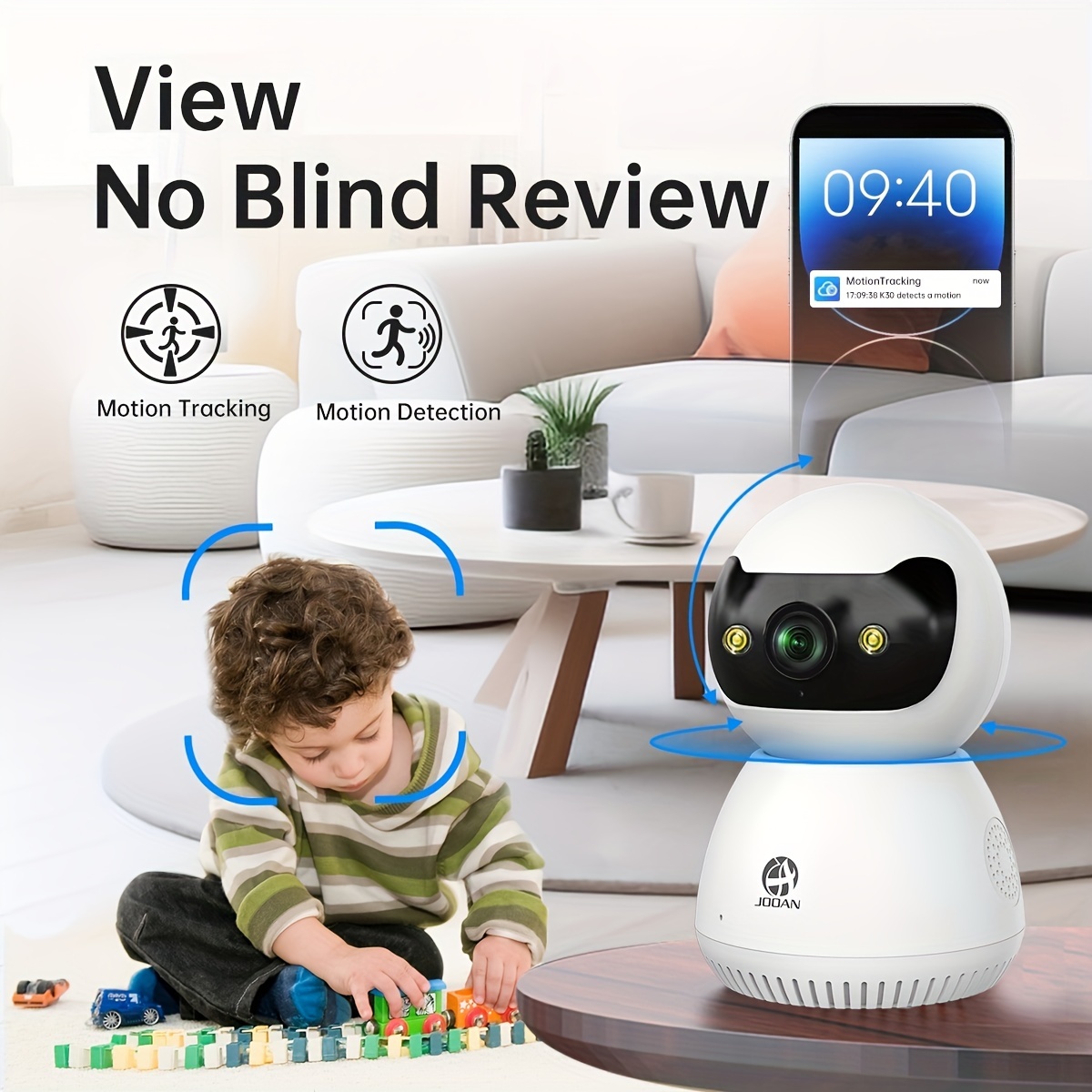   smart wi fi camera with hd night vision two way   tracking alerts remote control via app usb powered for iphone homekit details 5