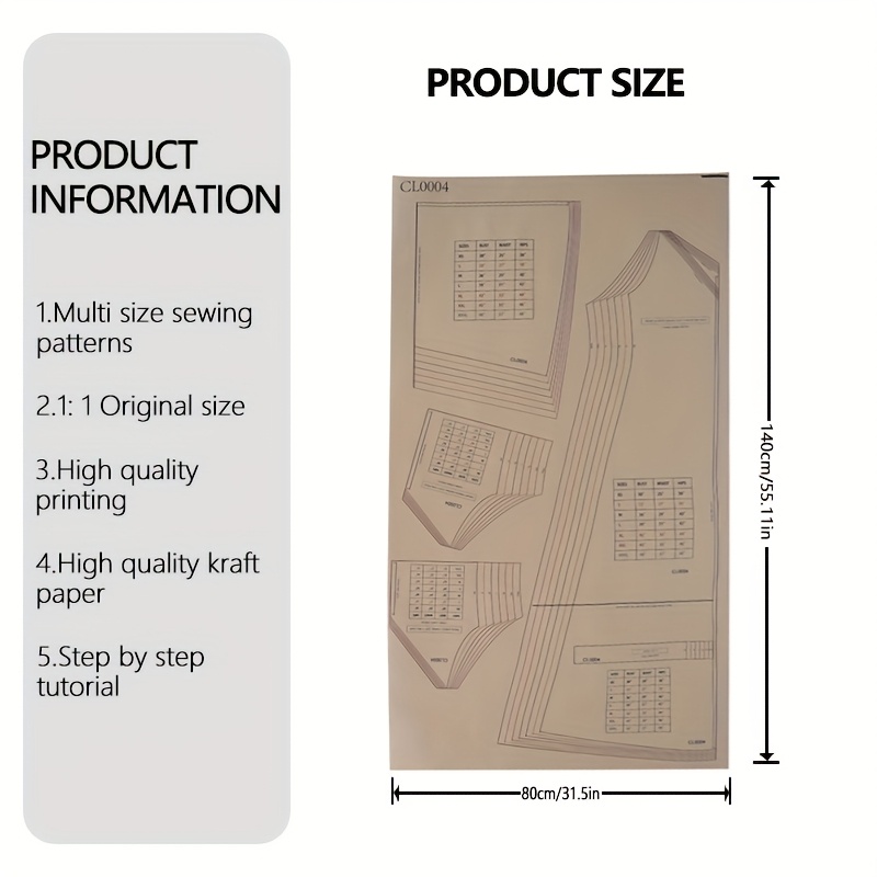 TEMU Patterns For Women's Maxi Dresses In Sizes (xs-xxxl), A Starter Sewing Kit For Women's Apparel, Sewing Patterns For Dresses, Perfect For Sewing