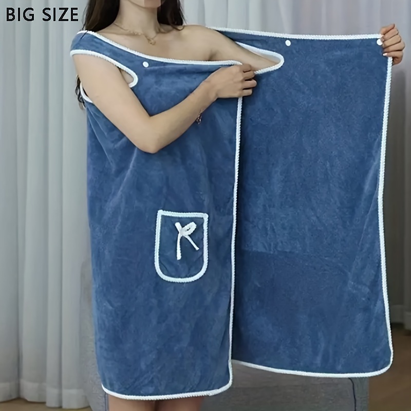 Microfiber Bathrobe Ladies Shower Ladies Soft Bath Towels Home Textiles Bath  Towels and Sauna Towels Bathroom Plus Size Wearable - AliExpress