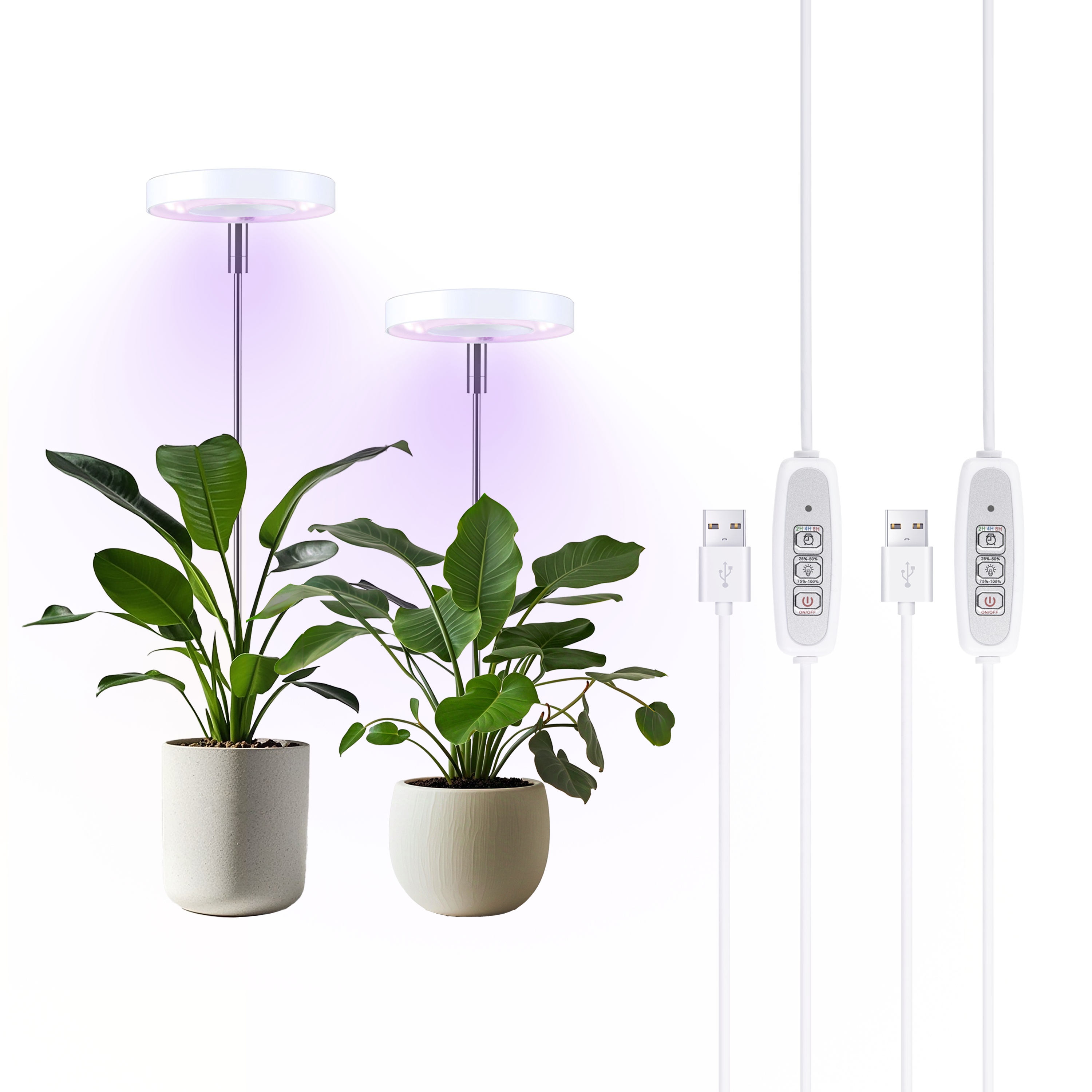 

2pcs, , Sun Suitable For For Small Plants, , Retractable , Height Auto 2/4/8h