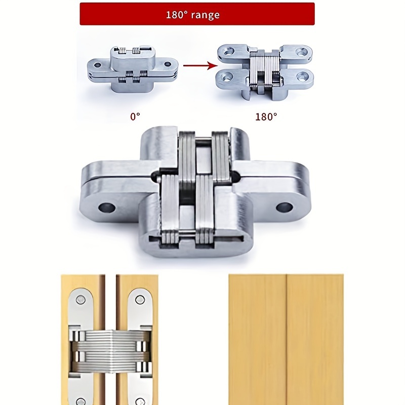 Modern Stainless Steel Hidden Cross Door Hinges Temu