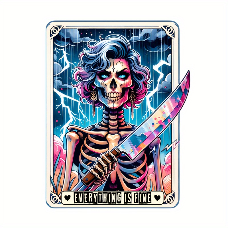 

8pcs Skeleton Art Patches Set - , Washable & -on Decals For Diy T-shirts, Hoodies, Jeans, Backpacks & More | Mixed Colors