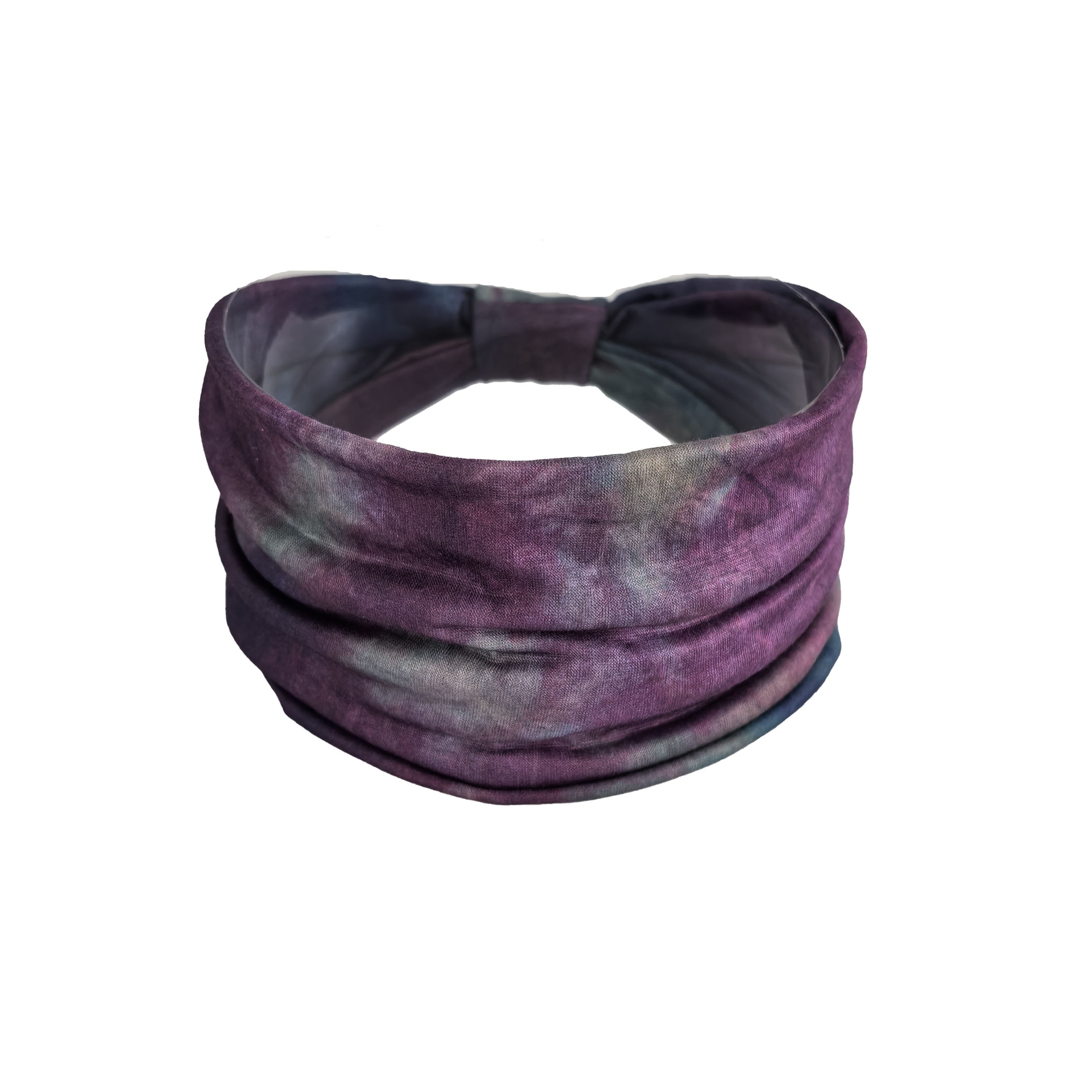 Wide Headband For Women, Knotted Non-slip Elastic Hairband, Tie-dye Headscarf, Yoga And Sports Sweatband, Bohemian Headband, Women's Fashion Hair Accessory