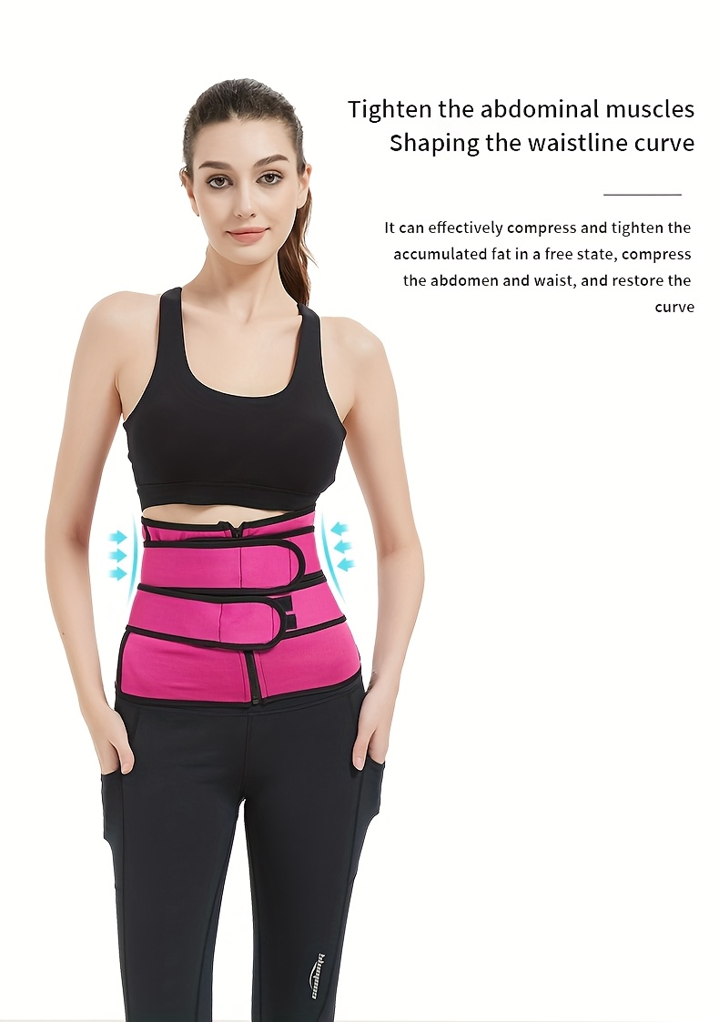 Women's Waist Trainer Tummy Control Slim BodyShaper - Double Layer Abdominal Belt with, Workout & Casual Attire, Sweat- & Slimming Design, Comfortable Tummy Wrap for Core Strength & Burning, Fitness & Casual Use, Easy to Wear Without, Hand Wash or