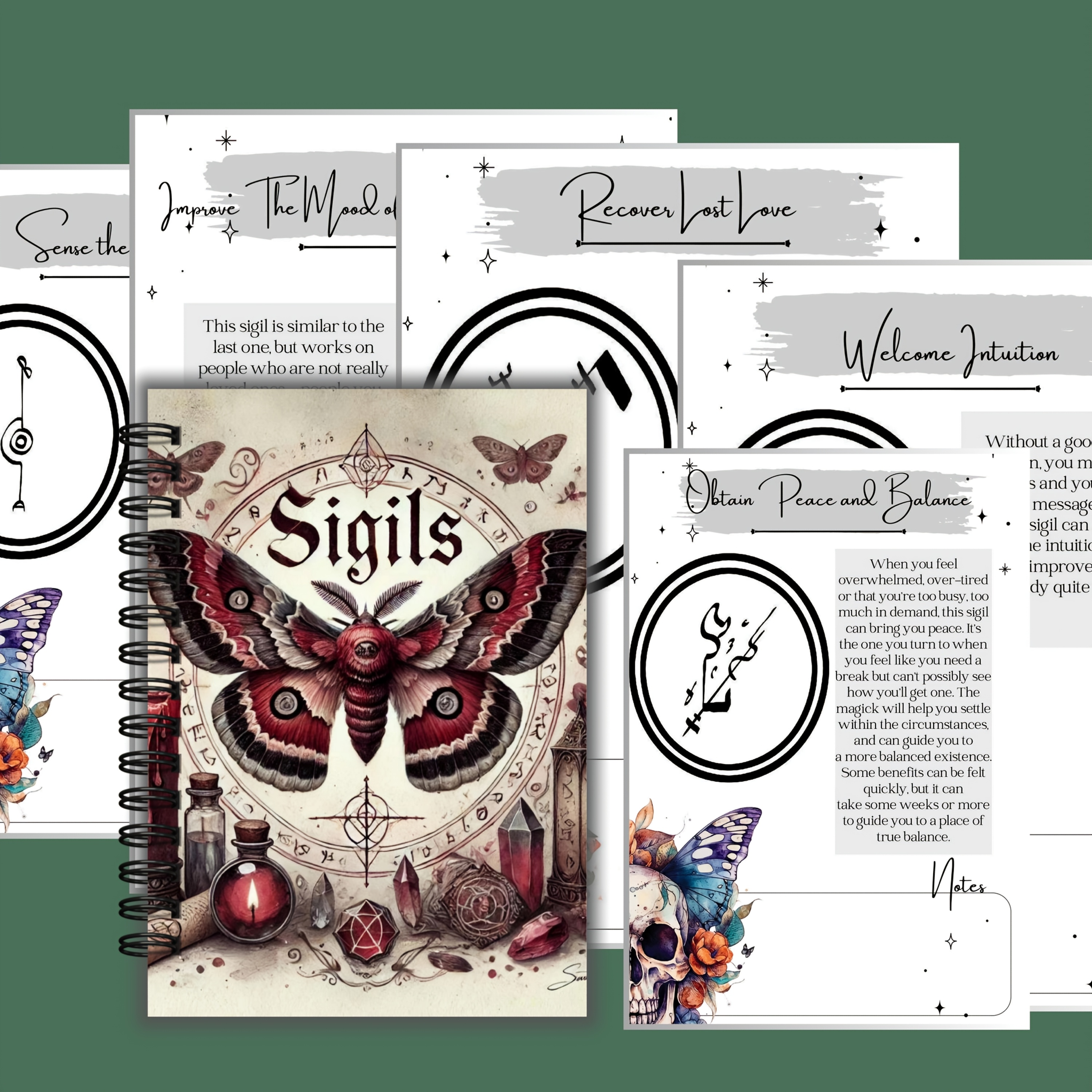 TEMU 1pc Of Book - A Guide To And , Featuring A Book With , , And Designs, A Journal For Spellcasting And Practices.