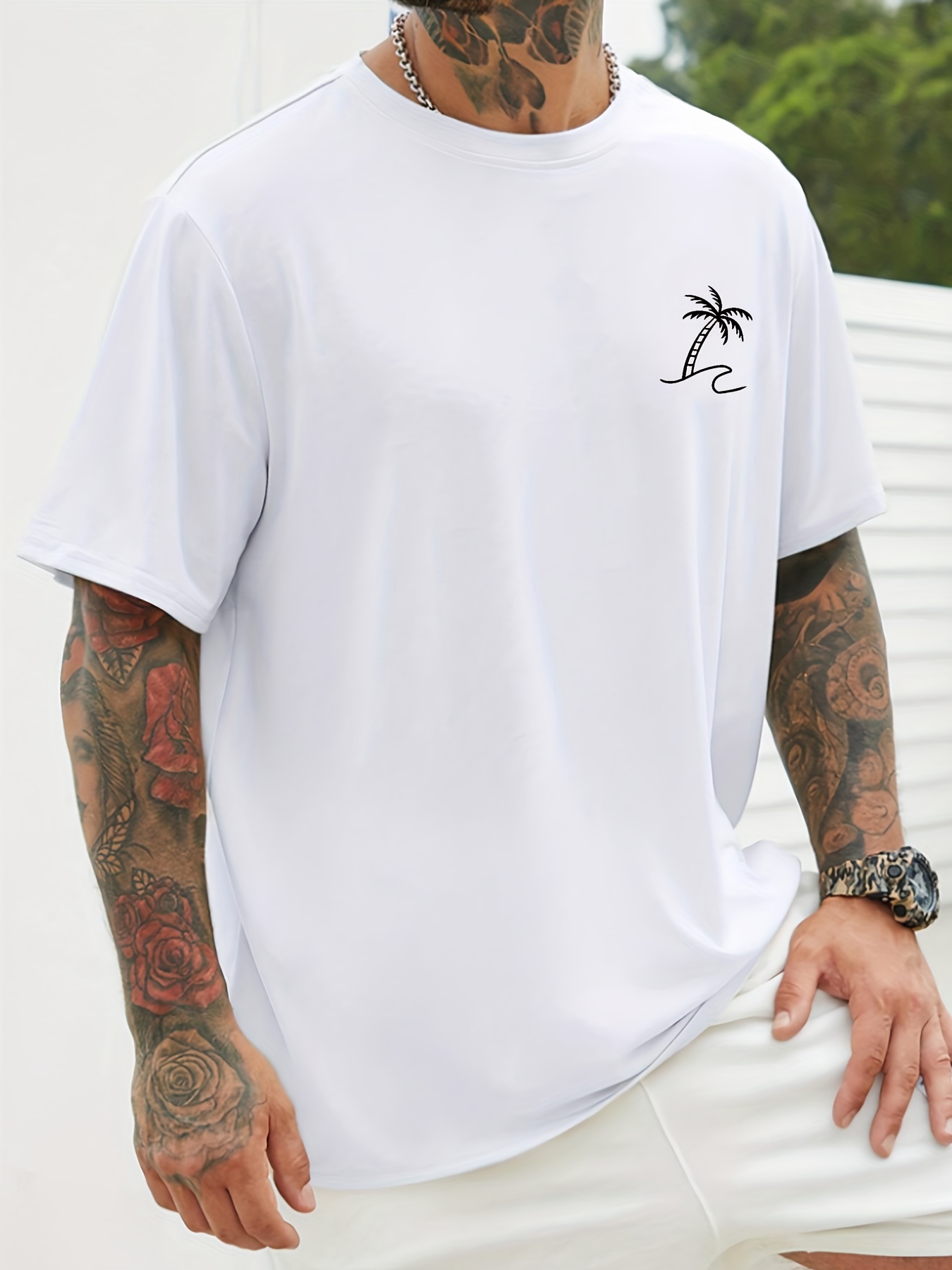 T-shirt uomo in cotone estivo taglio ampio comodo e casual_voghion.com