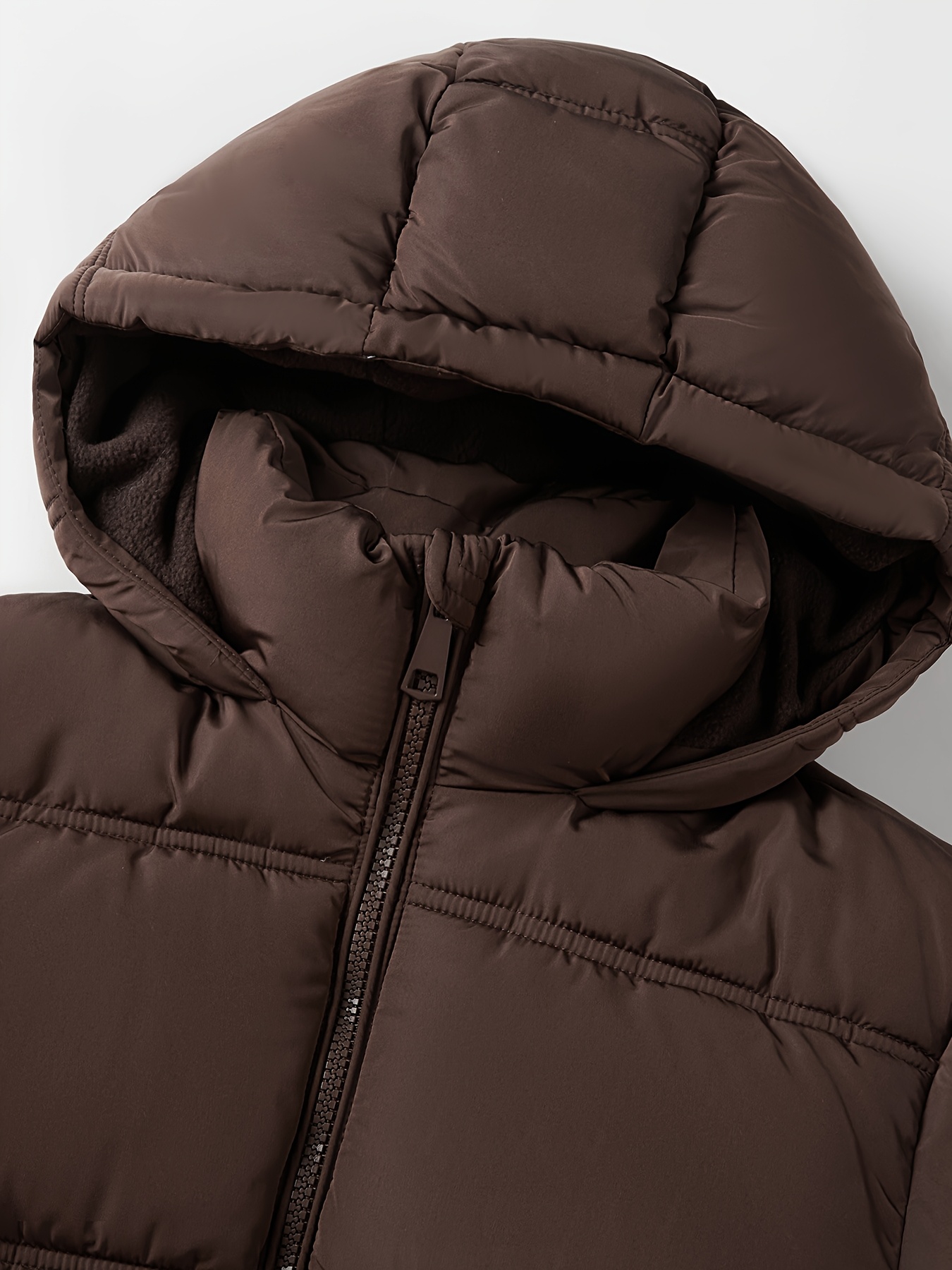 Girls' Solid Color Hooded Jacket for Autumn/Winter