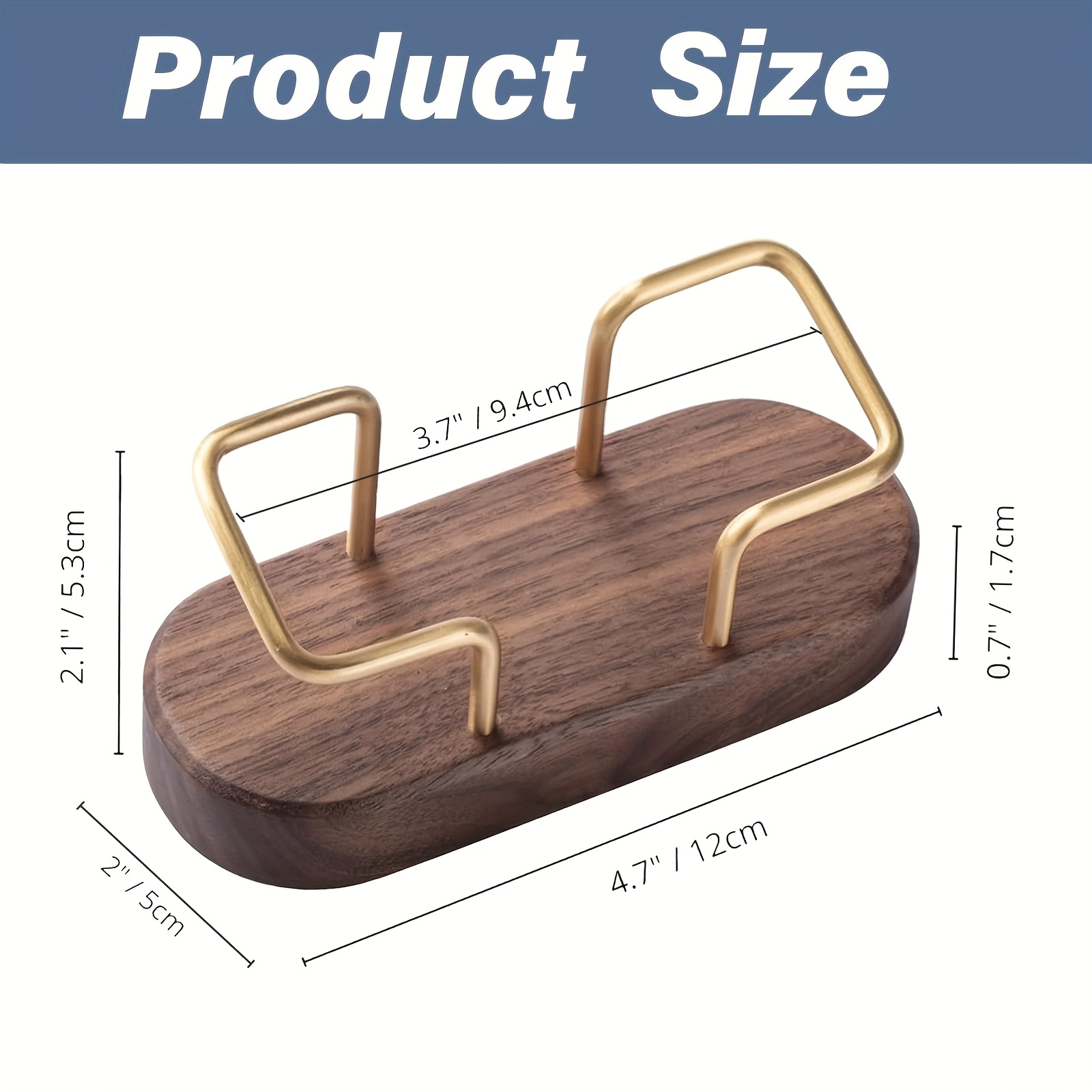 Personalized Business Card Holder - Custom Engraved Name & Company, Elegant Desk Organizer with Golden brackets, Recycled Wood Construction - Office, Wedding, Anniversary, Birthday Gift for Professionals, Corporate Presentations - Custom Text Personalization, Business Card Holder for Desk, Dark Finish Base