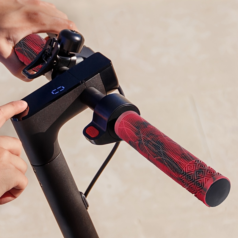 2 bucăți Ghidon de 6,5 inchi pentru Scuter - Ghidon de Bicicletă de Munte și Scuter în Culori Mixte, Mânere Extinse de 165 mm, Îngroșate, Antiderapante, cu Absorbție de Șocuri și Mânere Moale, Potrivite pentru Scutere Profesionale de Cascadorii, BMX, Biciclete de Munte, Dopuri pentru Accesorii de