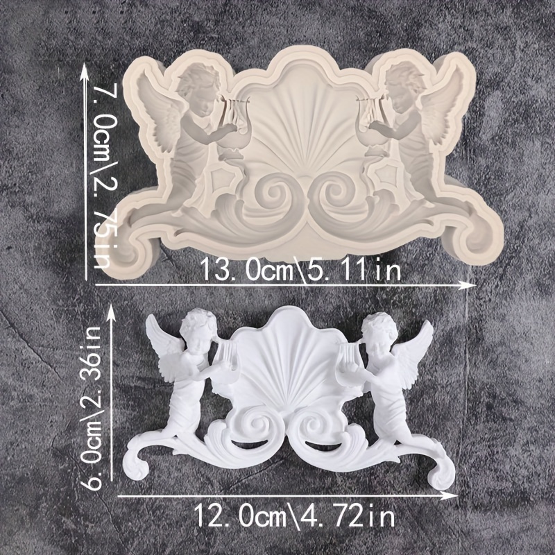 Relief Silicone Mold Fondant Cake Mold Kitchen Utensils Baking Tools Cupcake Top Decoration Wedding Birthday Party Decoration Mold Reusable