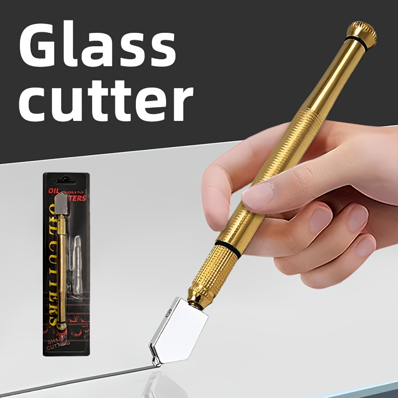 

1pc Copper Handle Glass Cutter, Steel Alloy Blade, Diameter 3.5mm, Can Cut 3-15mm Glass, Without . Tile/mirror Cutter, Hardware Tools, Home Improvement Tools. Suitable For Home Decoration