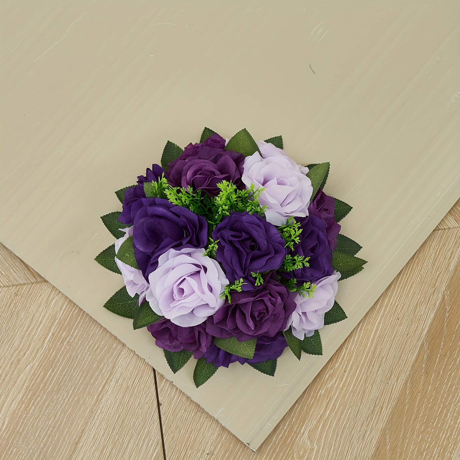 

Artificial Purple Lilac And Plum Bouquet - Fabric Material - Flower Arrangement Decor