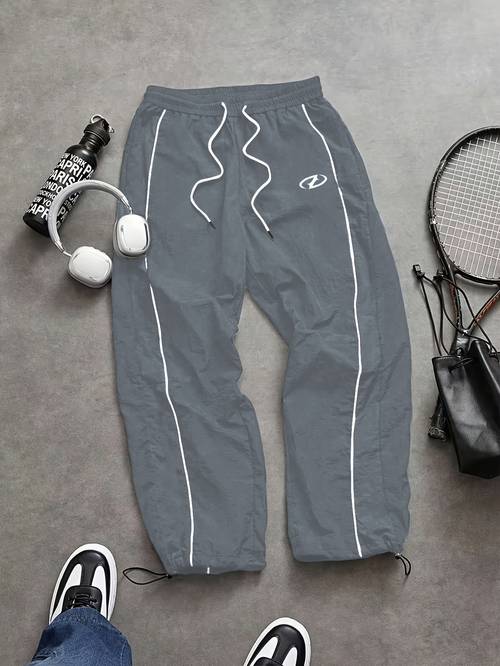 larawan ng item gym workout panlalaking maluwag na mahabang pantalon, panlalaking casual na athletic trousers, angkop para sa outdoor sports, indoor exercise, - na casual wear, trendy na individual prints