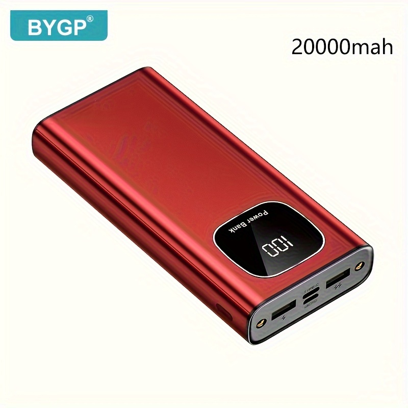 Batería Portátil Carga Rápida 10000mah Rojo