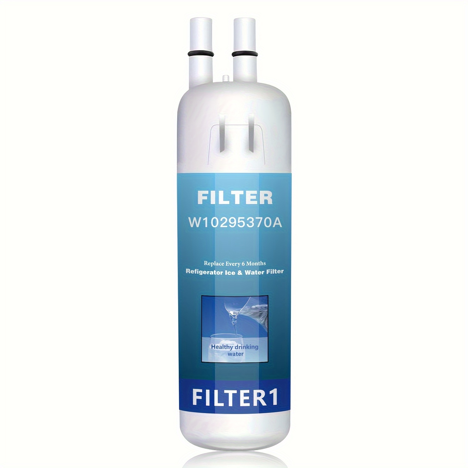 

1 Pcs Refrigerator Water Filter, Adapted To W10295370a, Edr1rxd1, W10295370, Water Filter For P4rfwb, 46-9081, 46-9930 Water Filter Replacement