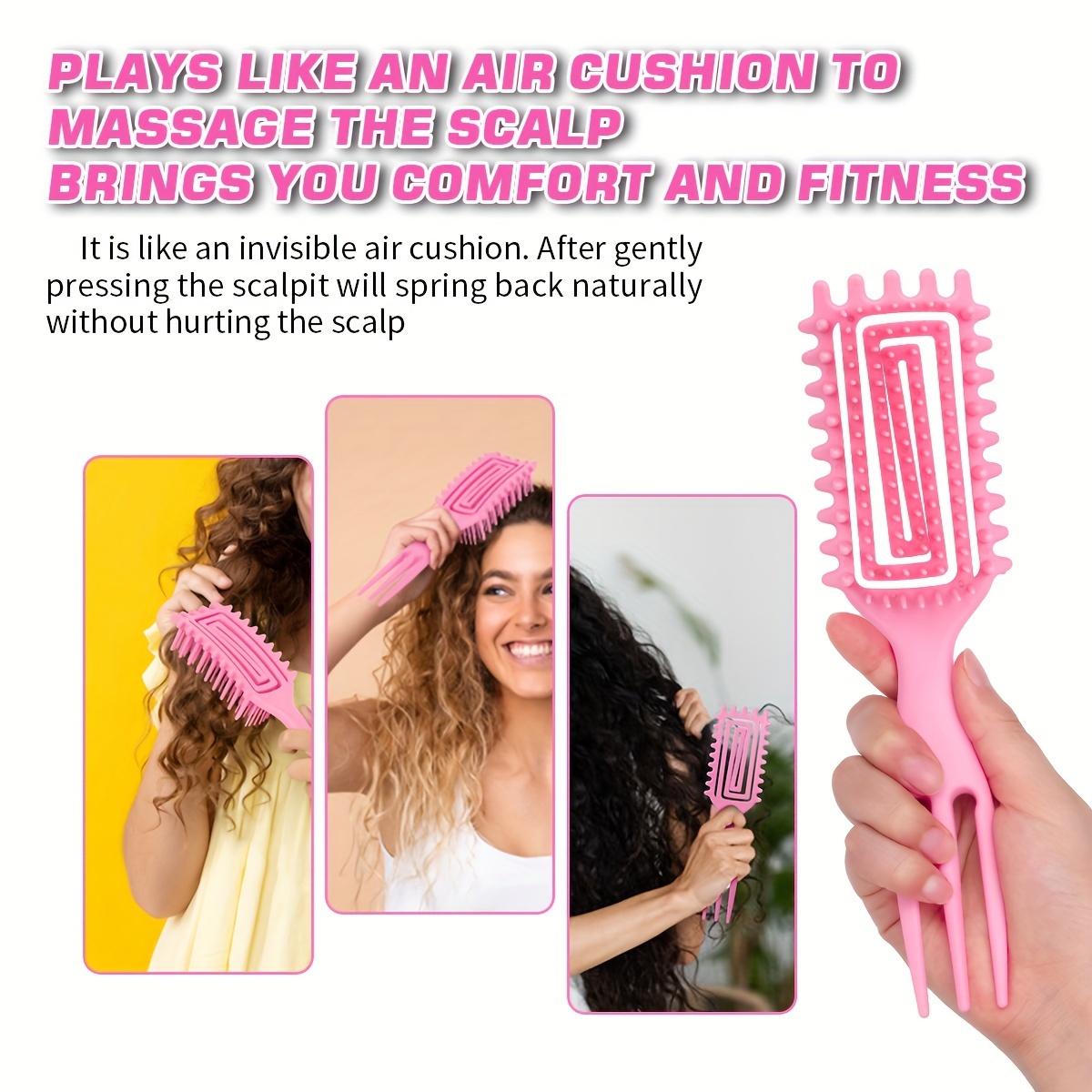 vented curly hair styling and defining brushes
