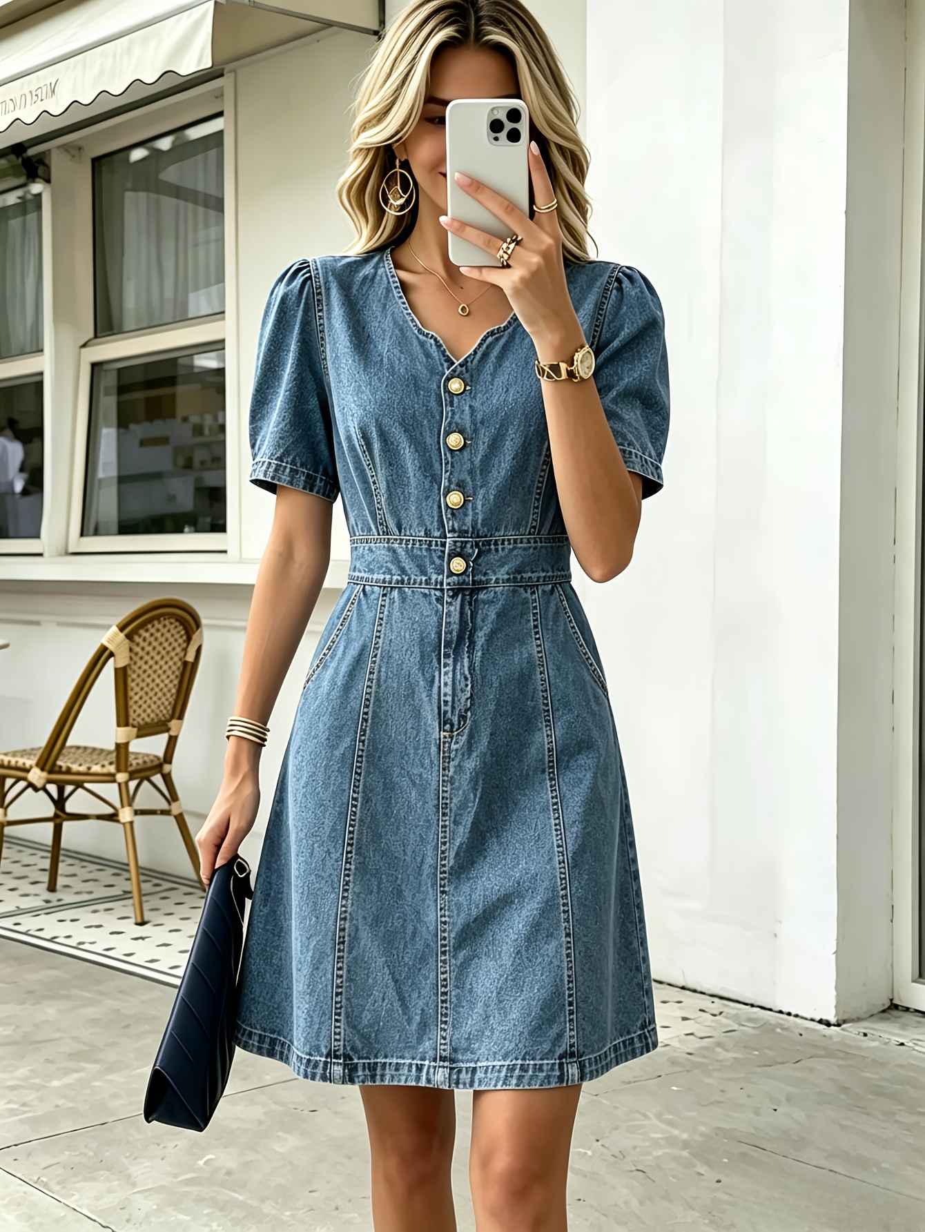 y2k denim dress Y2K Grunge Denim Mini Dress main image 1