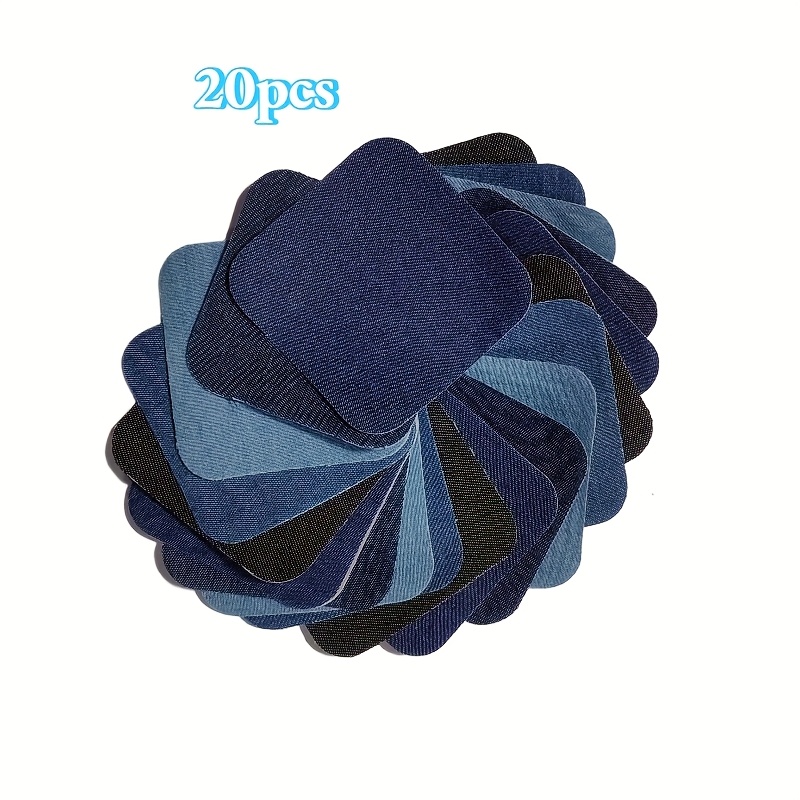 Sew Torn Denim Patches Self Adhesive Jean Patches For Jeans Inside - Main Image