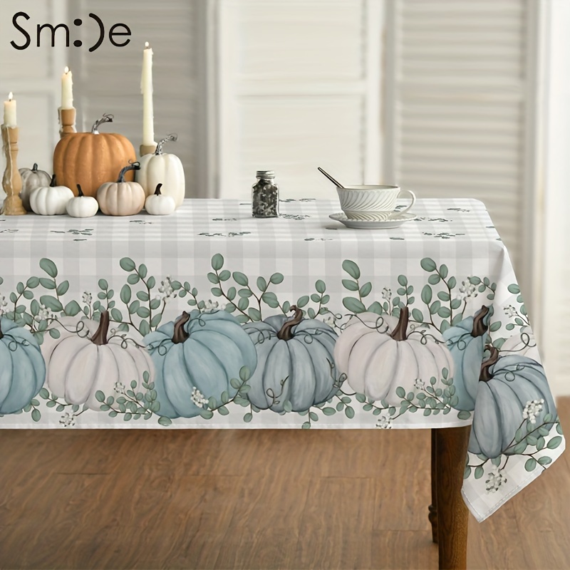 

Sm:)e Fall Tablecloth 60x84 1pc And Cloth 18 X 4pc Rectangular, Table For