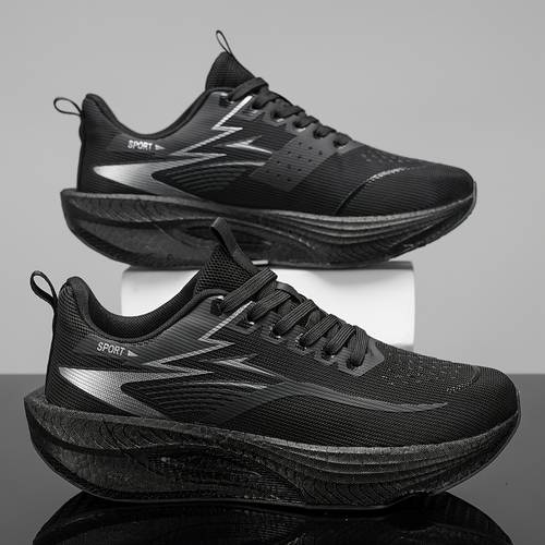 sneakers new mens breathable running shoes outdoor comfortable soft sole air cushion cushioning mens road running shoes fashionable multi purpose anti slip walking shoes large size multifunctional off road shoes