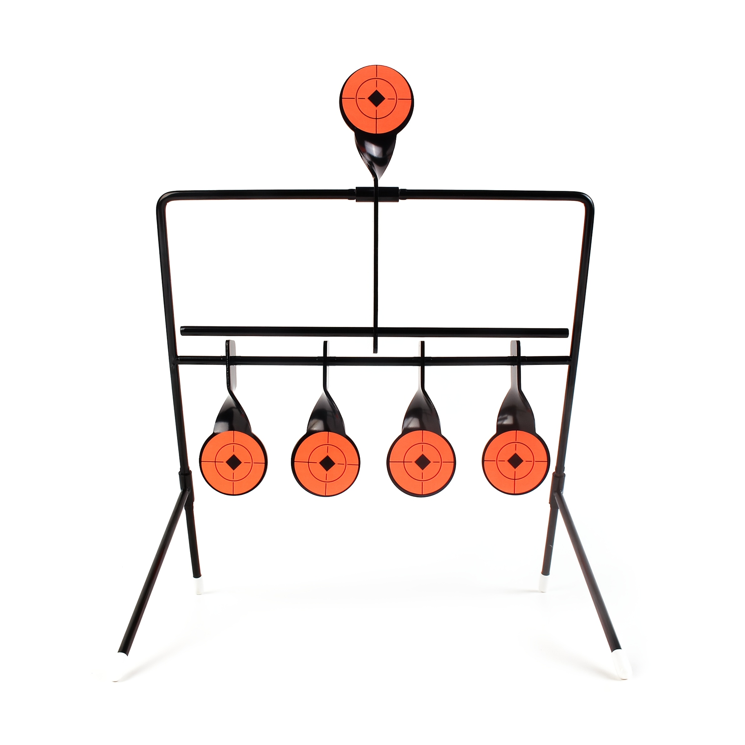 1pc orange   paper new 5   chime metal   soft   shooting   automatic reset   indoor and outdoor competitive shooting