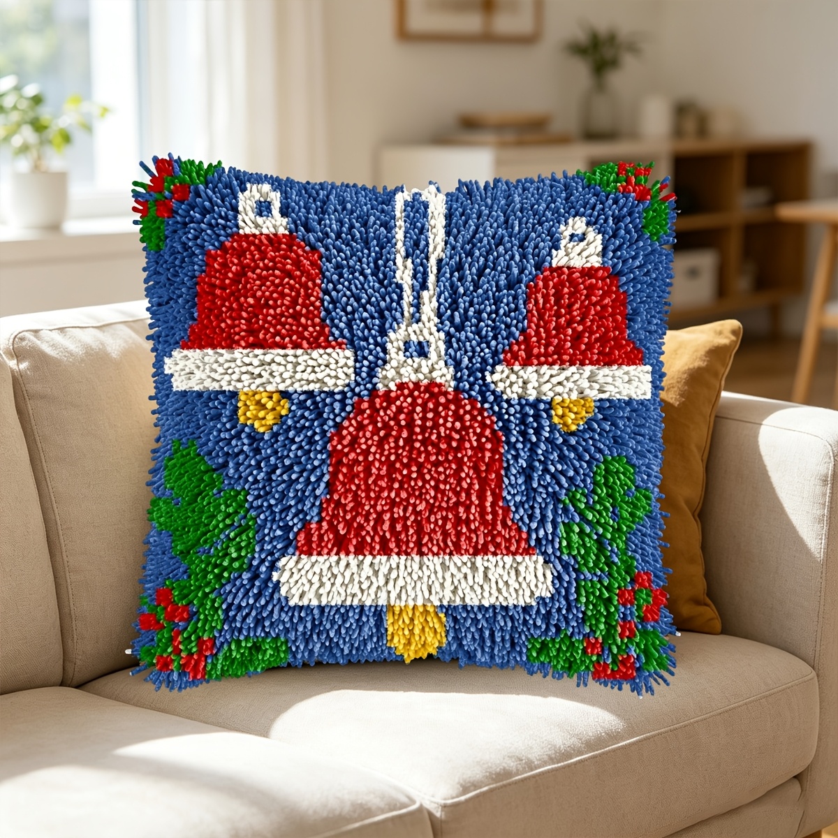 Adult Hook Lock Kit with Christmas Bell & Printed Canvas Tapestry