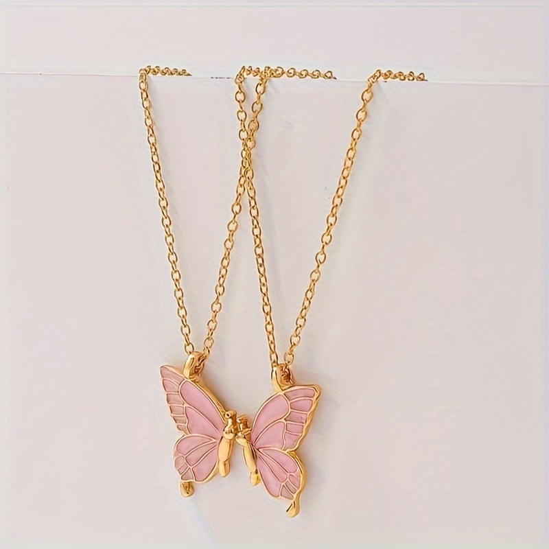 2pcs Butterfly Necklace Jewelry Set — Perfect Gift