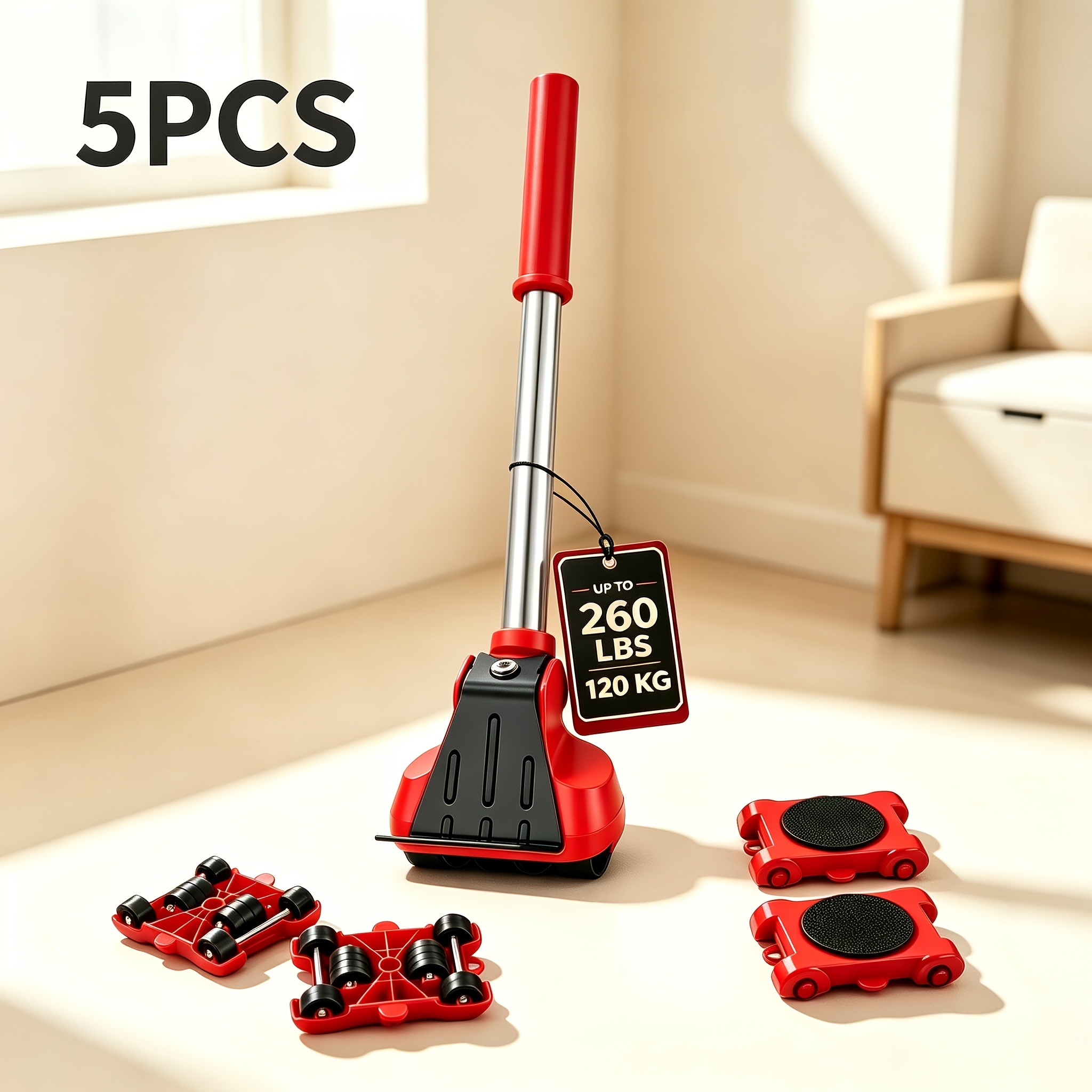 TEMU Heavy-duty Moving Tools, Furniture Lifters, Furniture , Furniture Moving Roller Tools, Labor-saving Tools For Objects, Roller Base For Moving