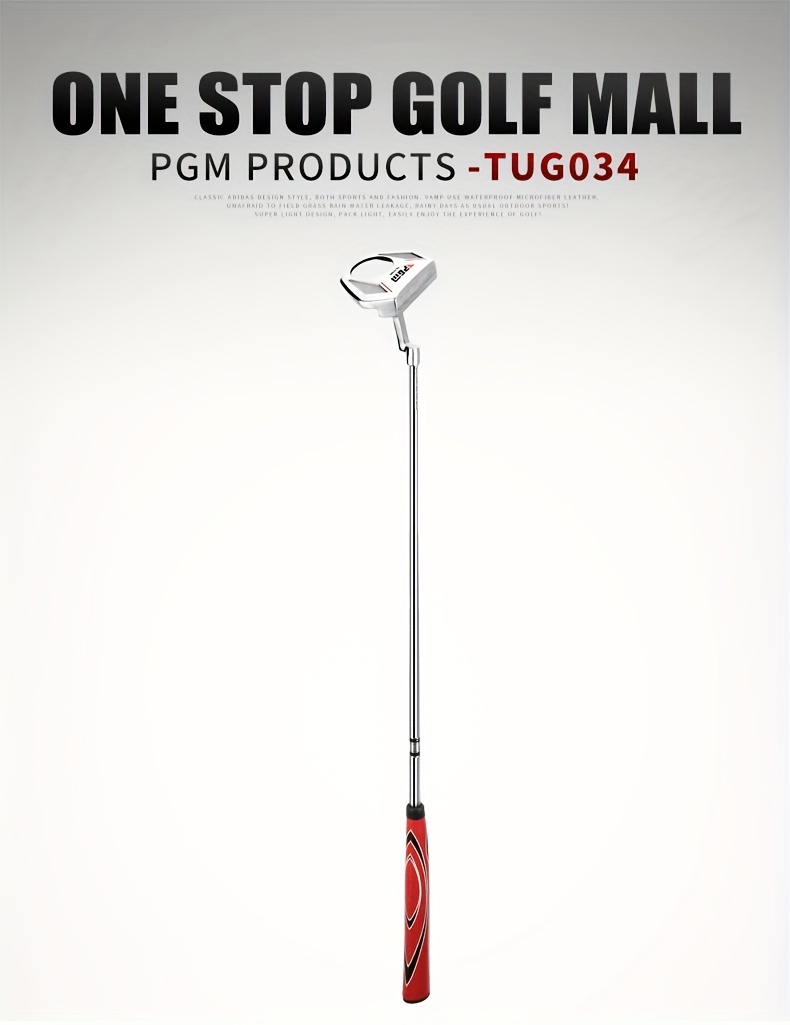 pgm golf putter semi circular ball picking function putter anti slip   stainless steel head with aiming line stainless steel shaft material low center of gravity and picking ball function details 15