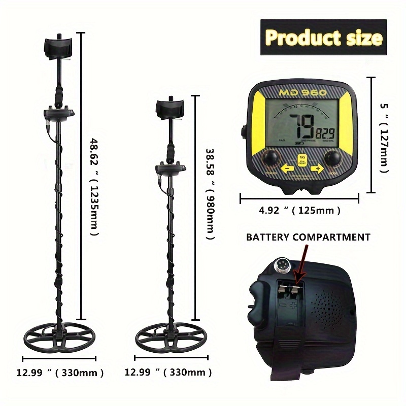 Professional Metal Detector High Precision Underground Metal - Temu