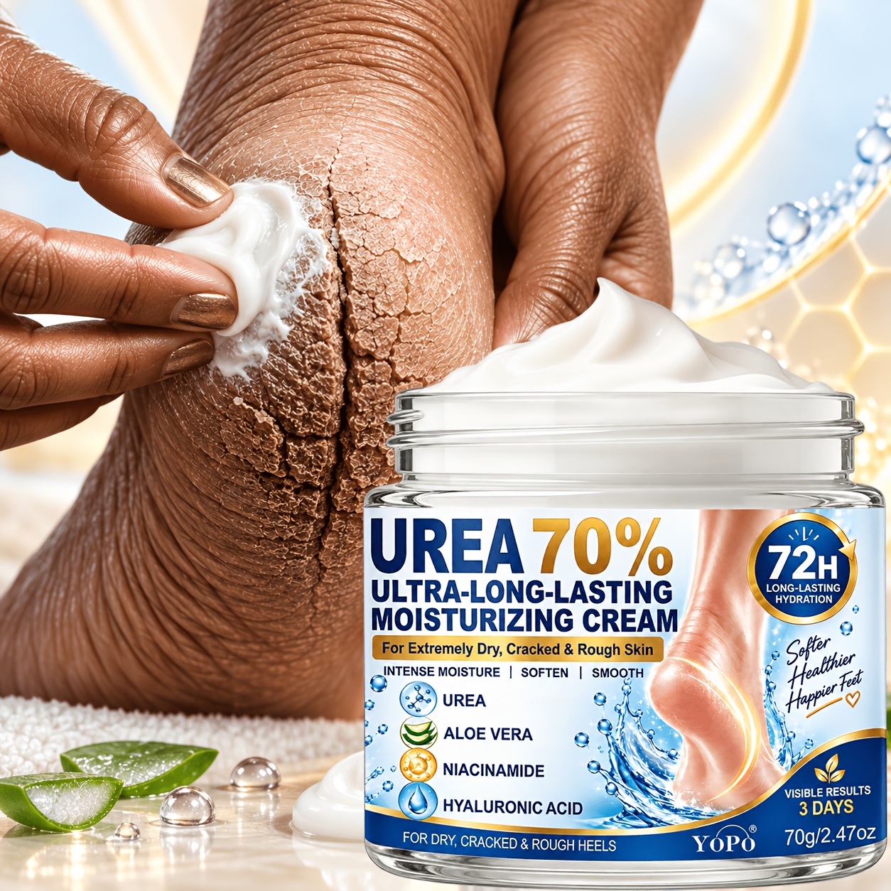 Urea 70% Ultra-Long-Lasting Moisturizing Cream, 40g