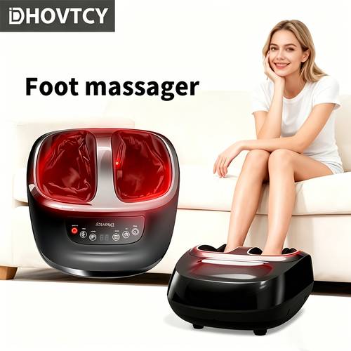 photo de l'article appareil de massage intelligent dhovtcy - massage électrique shiatsu des pieds avec chauffage, pétrissage et vibration, cadeau de noël pour