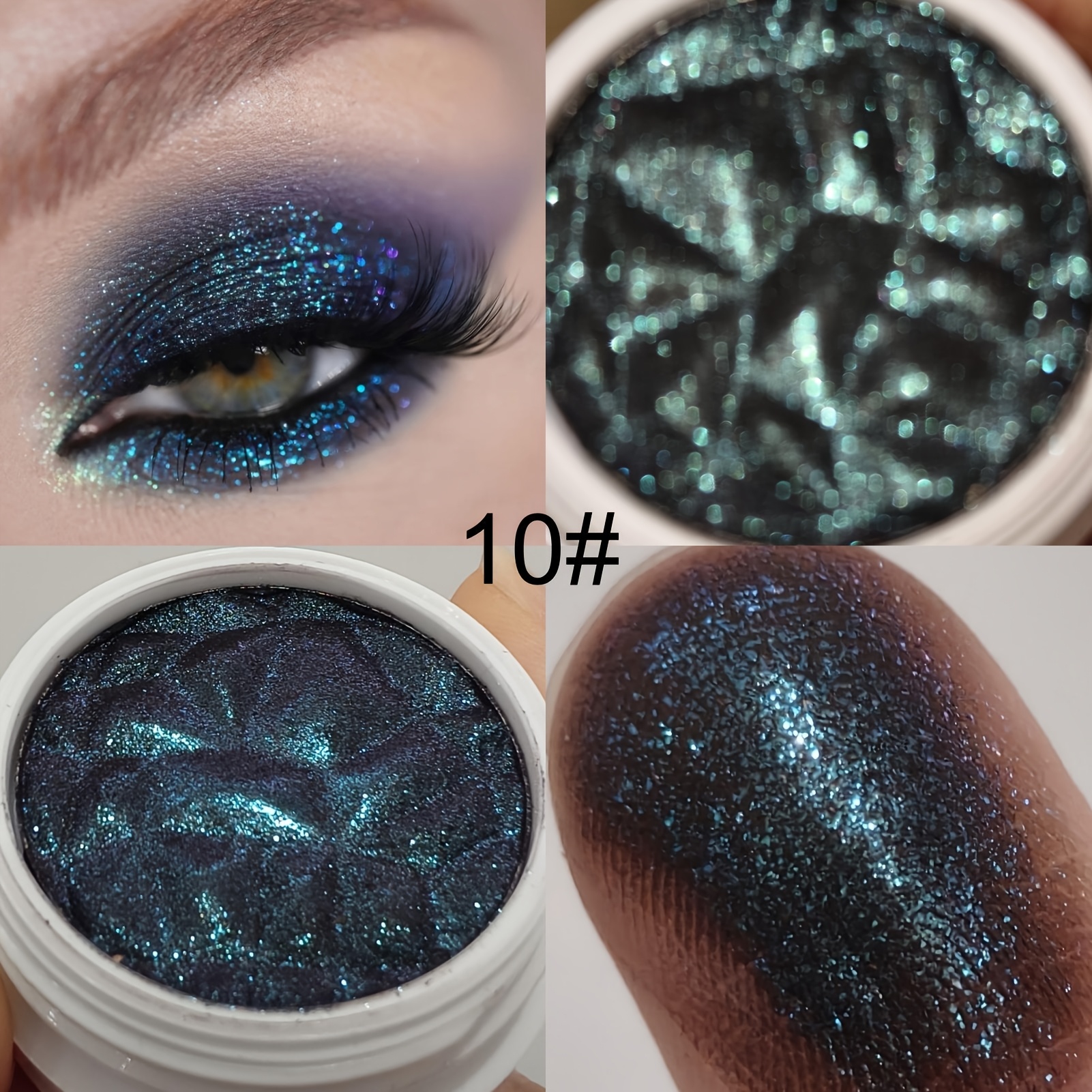 Image of Eyeshadow -color Eyeshadow Potato Texture Sequins Glitter Monochrome Long-lasting Eye Makeup