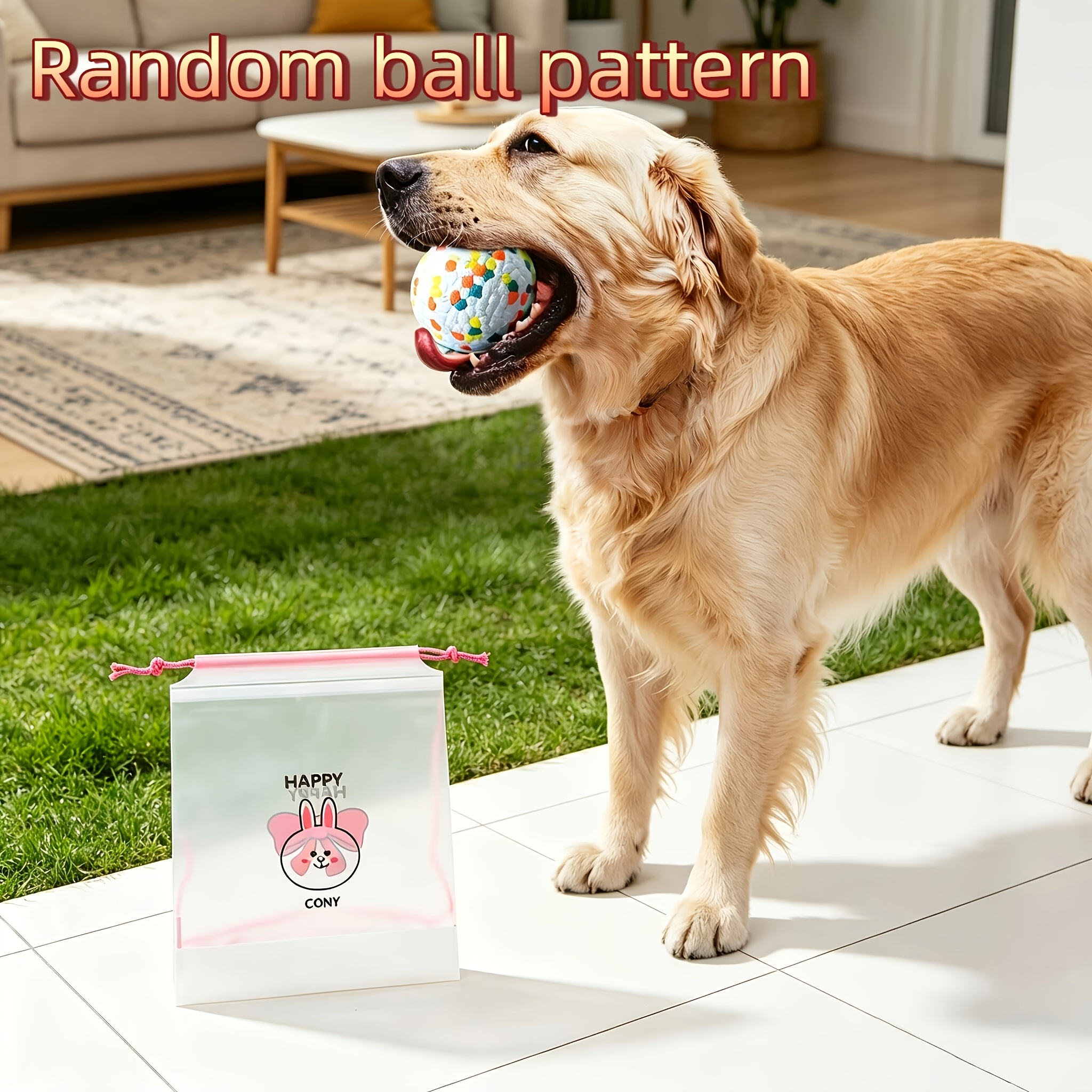 TEMU 【犬用おもちゃ】破壊可能な噛むおもちゃ - ヘビーエッチプリューラバーノン有毒ドッグボール、強い噛む犬に最適、噛みつきに強いおもちゃ、耐久性と安全性、すべての犬種に適合、浮き、弾力性